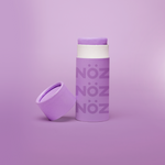 Load image into Gallery viewer, Open tube of Nöz sunscreen in purple 
